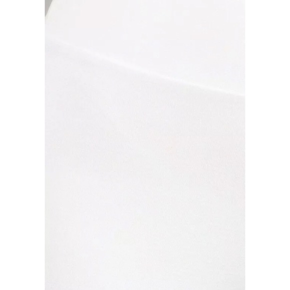 SOLD OUT White Ponte Stretch High Waist Bell Flared Pants - Picture 5 of 6